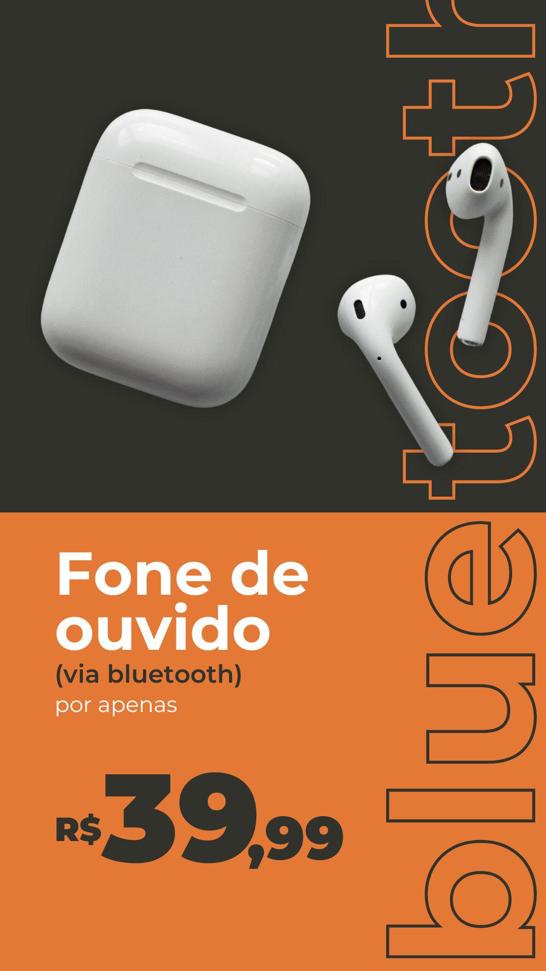 Fone de ouvido sem fio